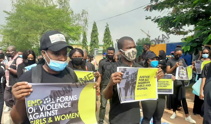 protest against gender-based violence