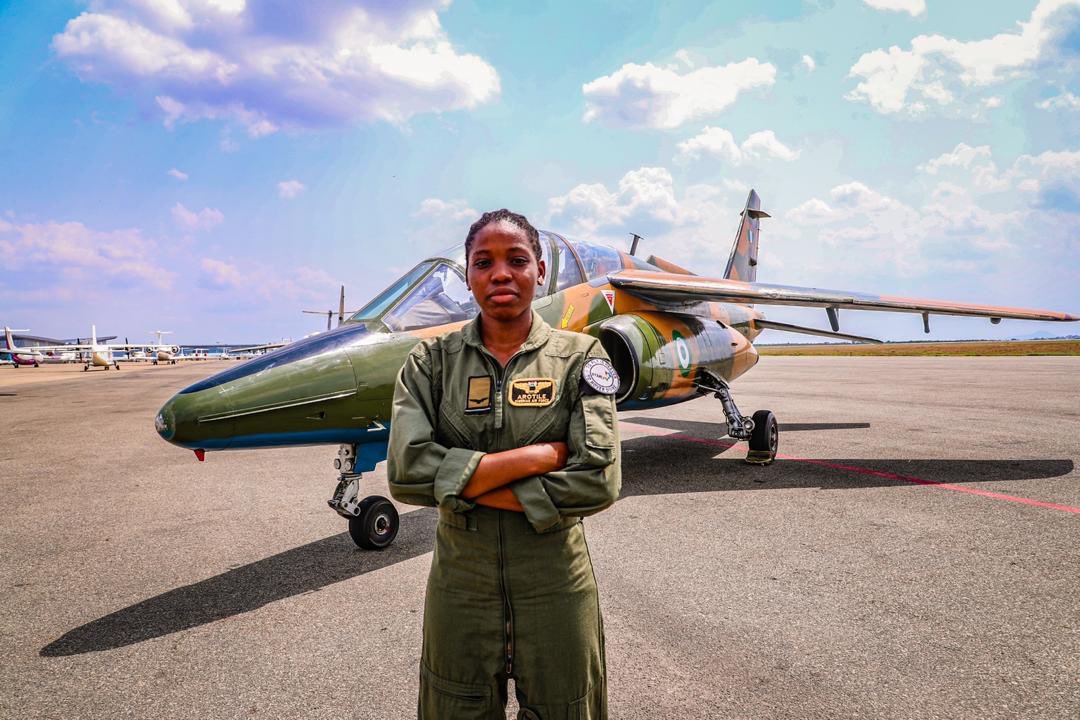LATE FLYING OFFICER TOLULOPE OLUWATOYIN SARAH AROTILE - (1995 - 2020). [PHOTO CREDIT: Official Twitter handle of the Nigerian Air Force]