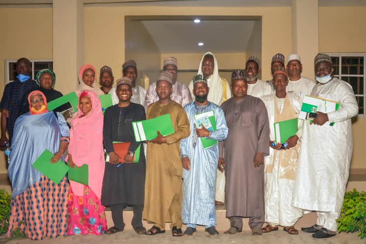 Kano state selection committee for the Special Public Works in a group photograph