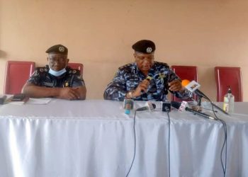 AIG, CP during strategic meeting on violent protests in Benin