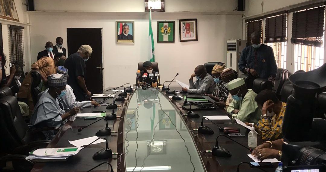File photo of ASUU meeting with the Nigerian govt delegation