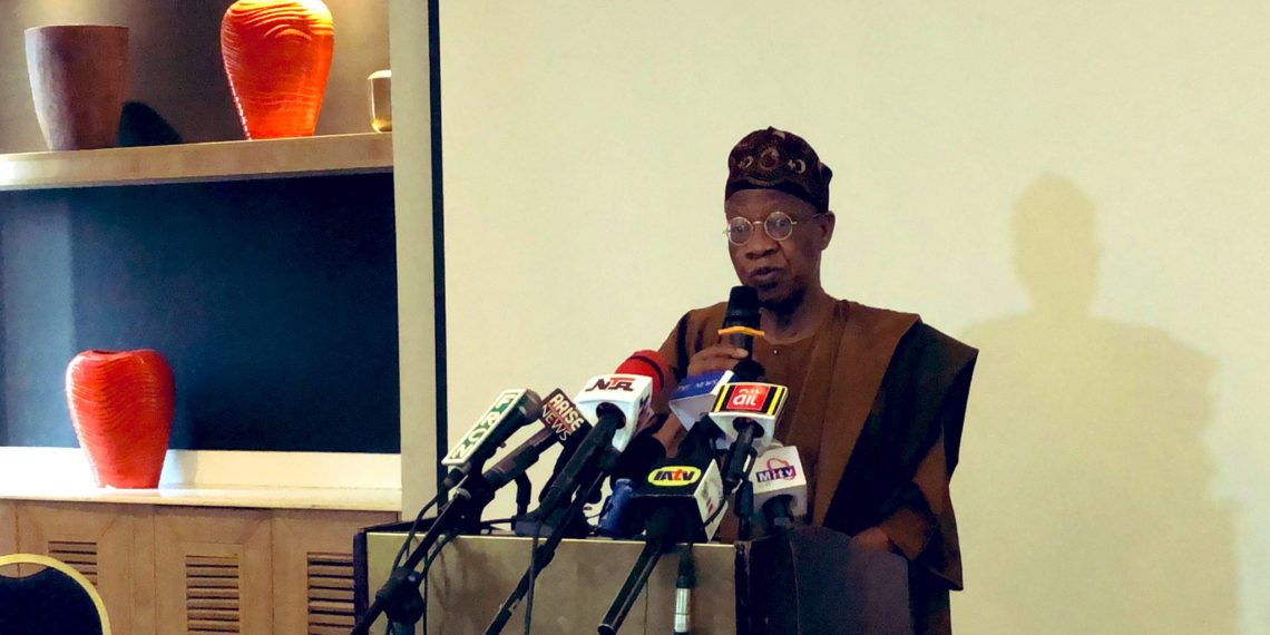 Minister of Information and Culture, Lai Mohammed [PHOTO CREDIT: @FMICNigeria]