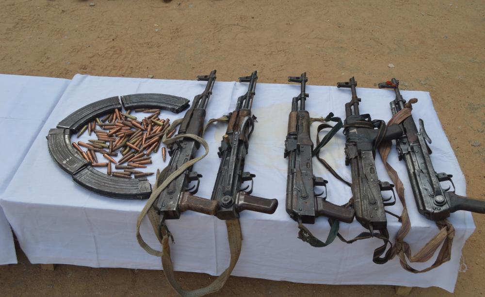 Weapons recovered