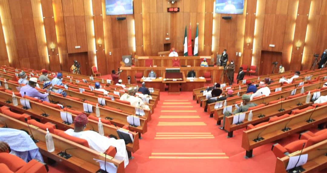 Senate chambers during plenary. [PHOTO CREDIT: @NgrSenate on Facebook]