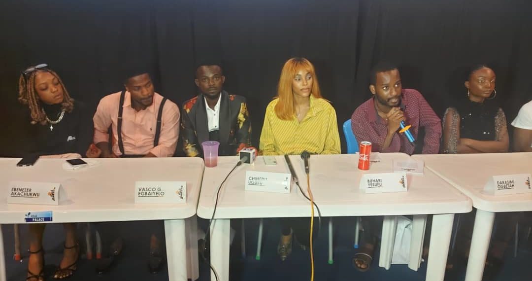 A cross section of some cast and crew of Sub Sahara movie at the premiere in Lagos