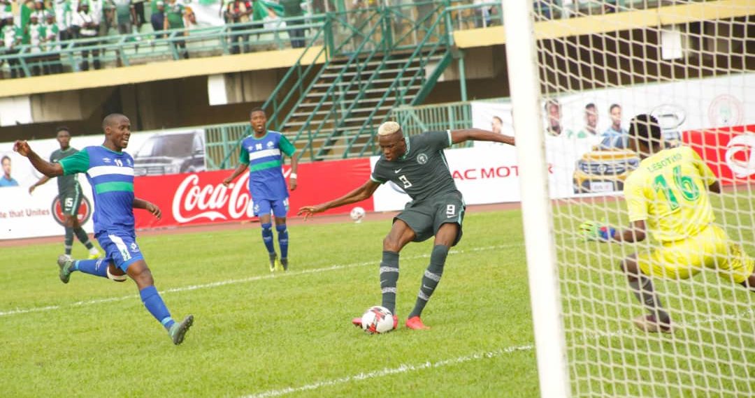 Victor Osimhen against the Crocodiles of Lesotho