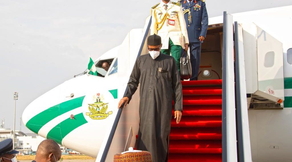 President Muhammadu Buhari returns to Nigeria