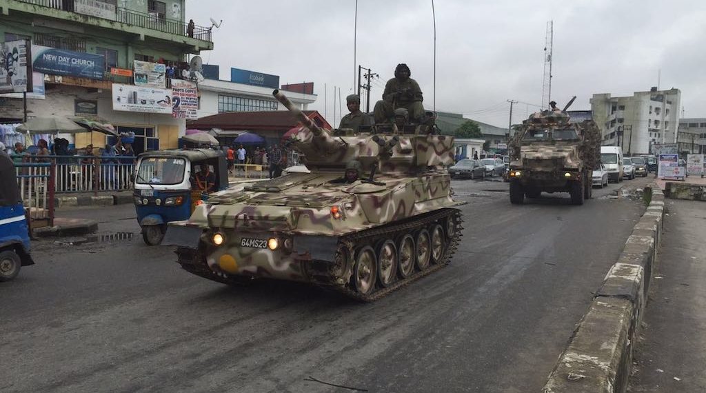 FILE PHOTO: Nigerian Army patrol team