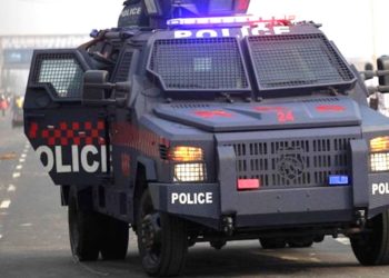 Nigerian Police on duty