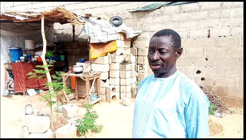 61-year-old Buba Gambo worried over his dispersed farmland at Maita Meleri village, Konduga Local government area which usually yields fortunes for him prior to the start of insurgency