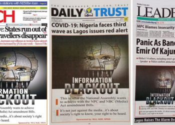 Front page of Nigerian Newspapers on Monday, July 12, 2021