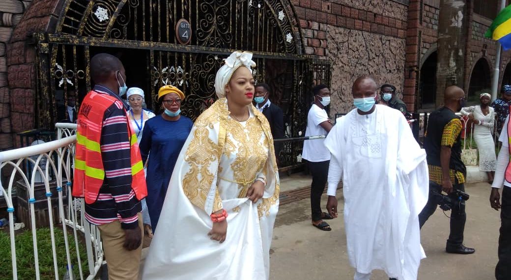 Olori Sekunola, wife of Ooni of Ife also in attendance at T.B Joshua's burial ceremony