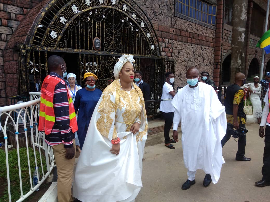 Olori Sekunola, wife of Ooni of Ife also in attendance at T.B Joshua's burial ceremony
