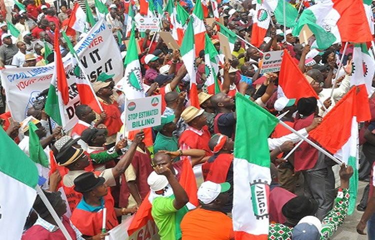 FILE PHOTO: Organised labour unions protest by NLC.