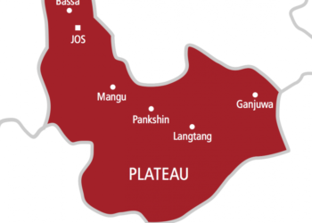 Map showing Plateau states