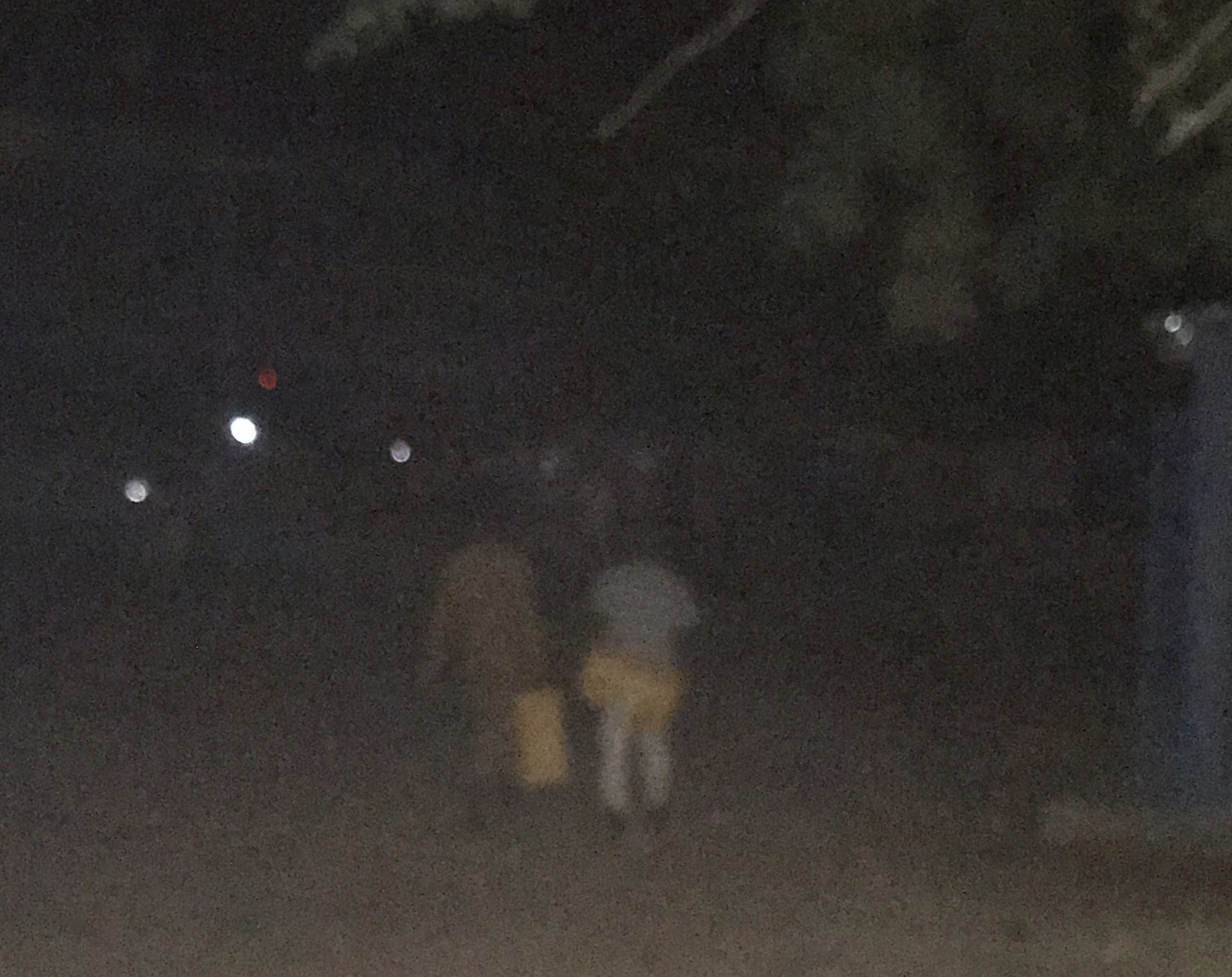 At night, students walk some miles away from their hostel to get water
