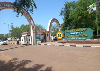 Entrance of Usman Dan Fodio University Teaching Hospital, Sokoto