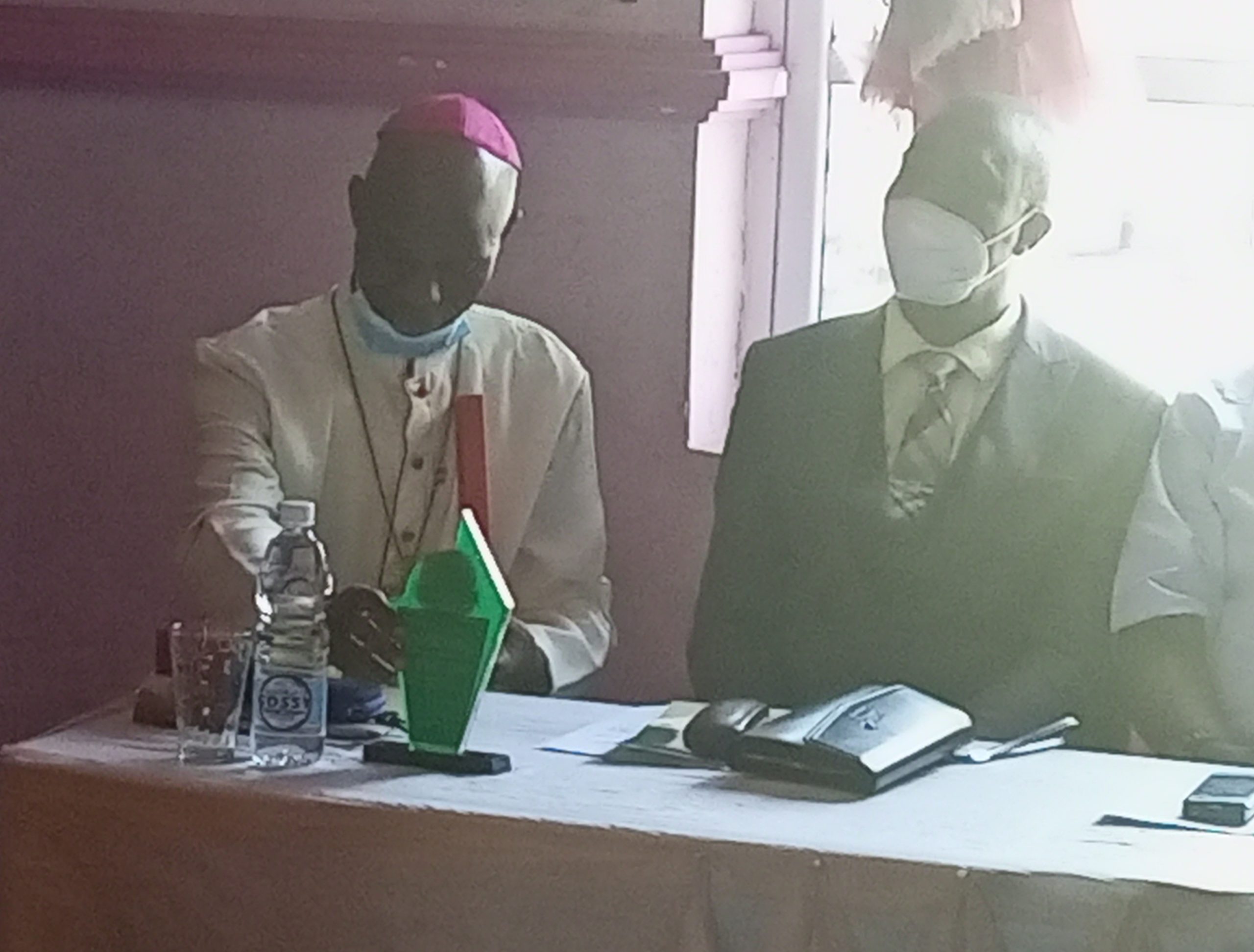 Bishop Felix Ajakaiye and the VC, EKSU at the event 