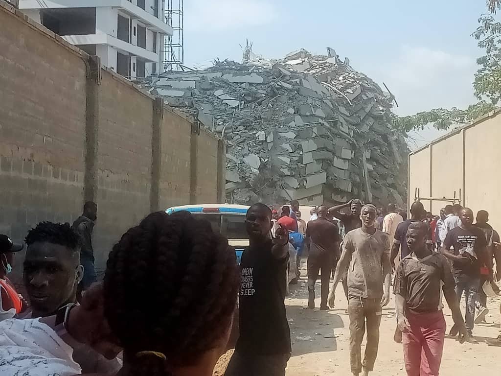 UPDATED: One dead, two rescued in Lagos building collapse