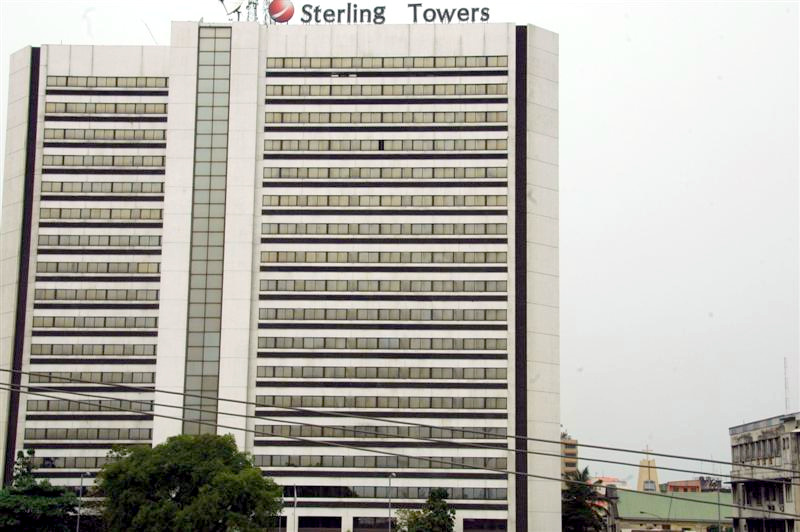 Sterling Bank building used to tell the story.