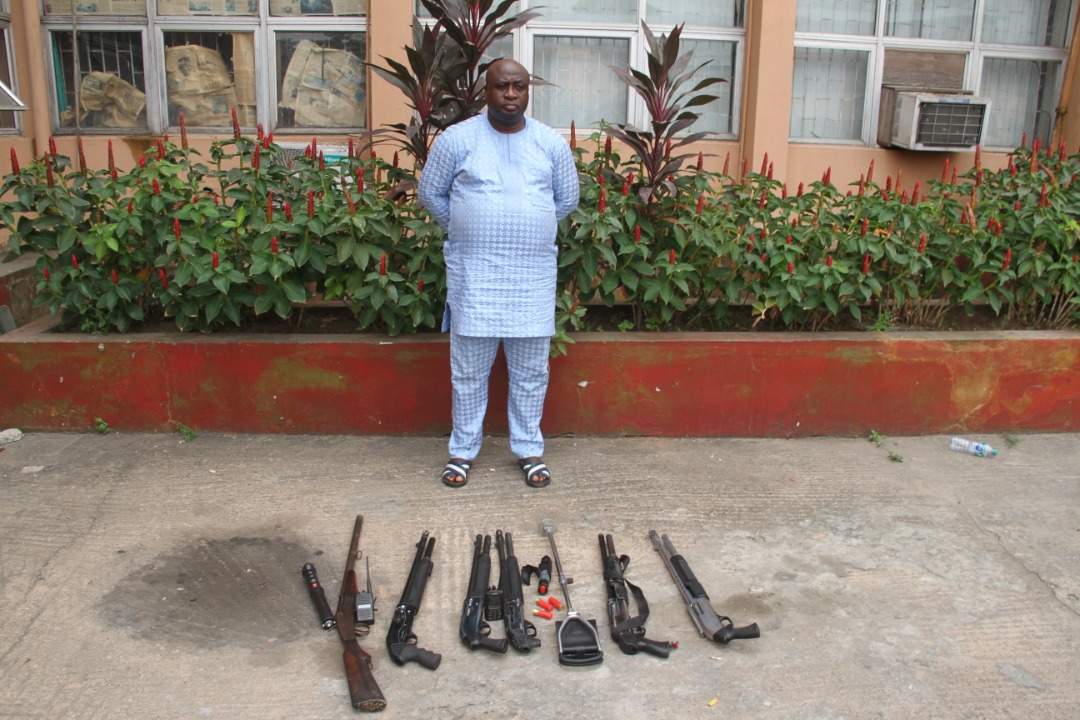 The suspected fake Army General with arms recovered