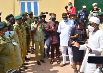 Aregbesola at prison event [Photo Credit: The Cable]