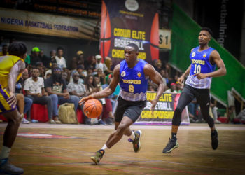 Rivers Hoopers in action at the Crown Elite Basketball Championship
