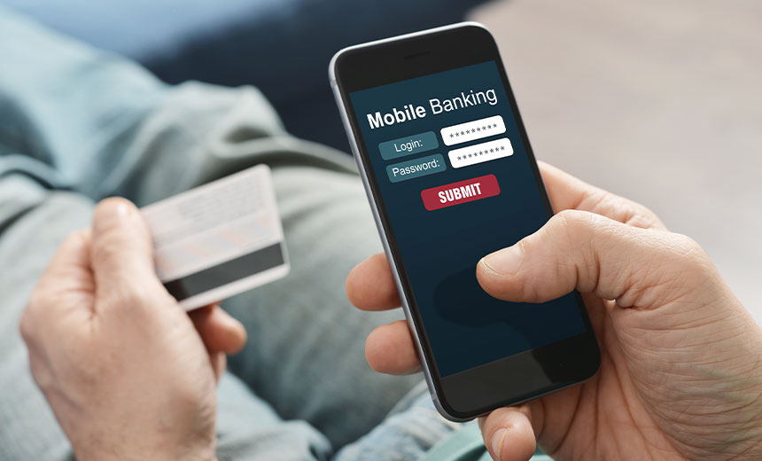 Mobile banking used to illustrate story
