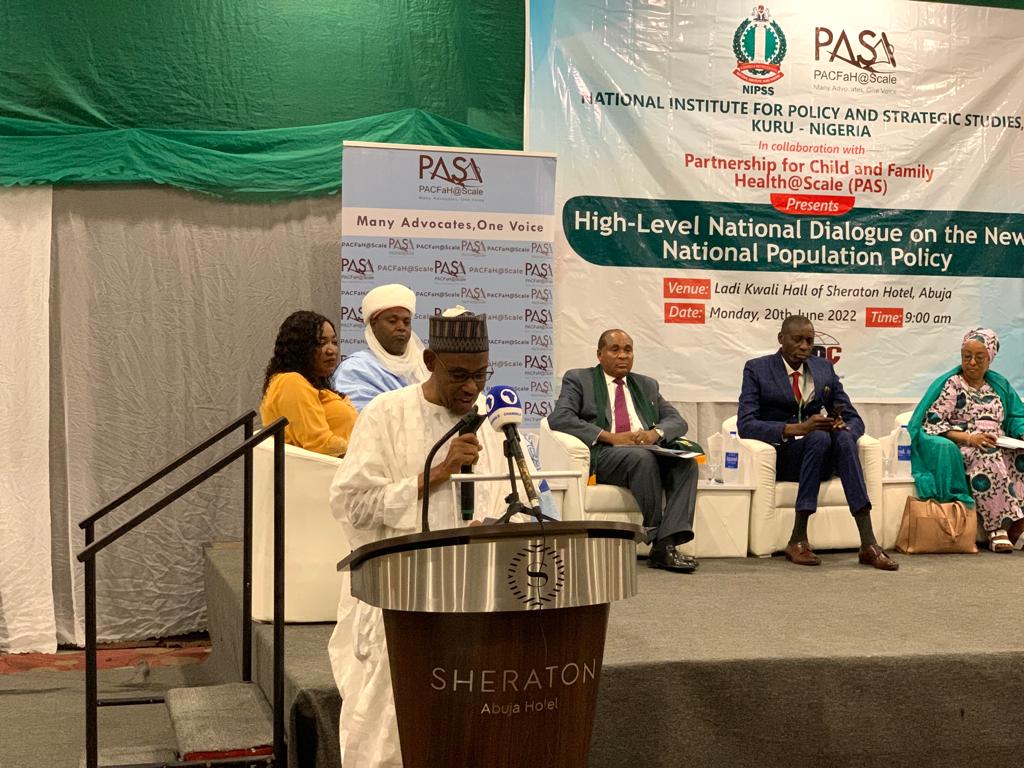 Ismaila Suleiman, Federal High Commissioner, Kano giving opening remarks on behalf of Chairman National Population Commission