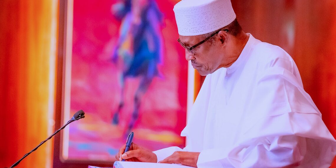 President Muhammadu Buhari Swears-In Newly Appointed Ministers and Presides over Federal Executive Council Meeting in State House on 6th July 2022 [PHOTO CREDIT: @Buharisallau1]