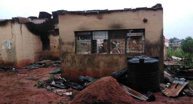 INEC office in Enugu razed down by gunmen