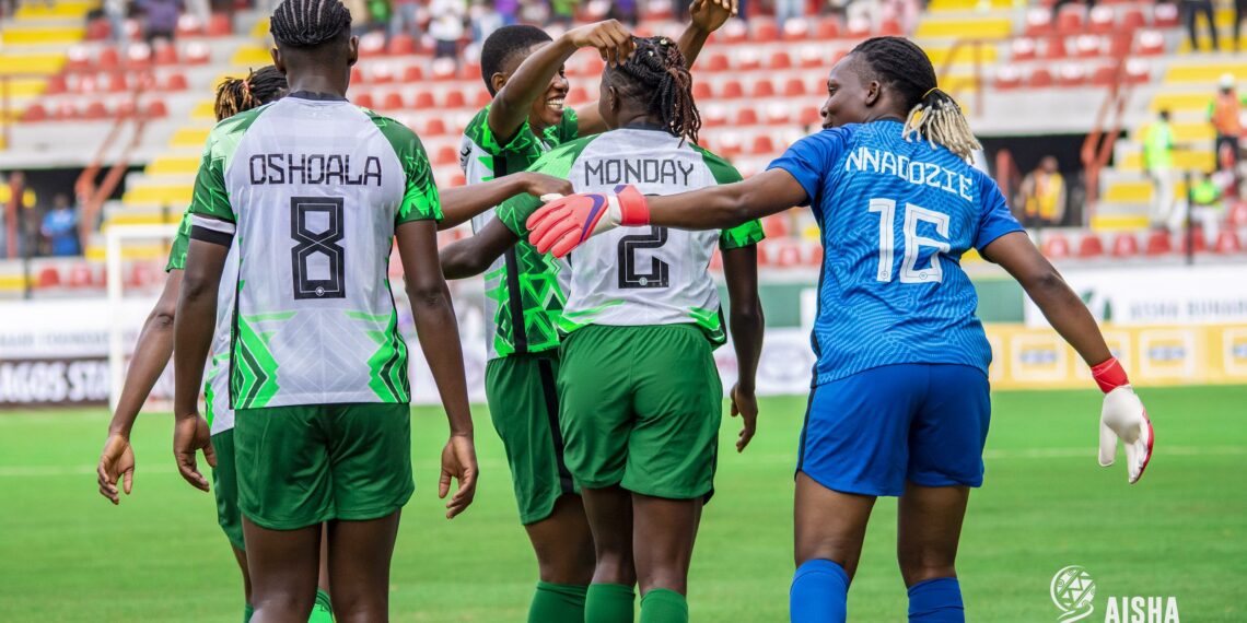 Super Falcons during their last game against South Africa