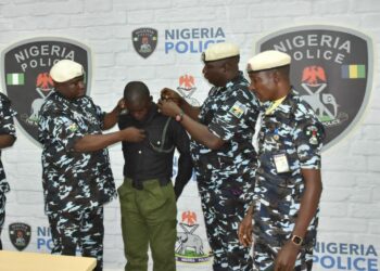 Police dismiss bribe seeking officer in viral video. (PHOTO CREDIT: NPF PR unit)