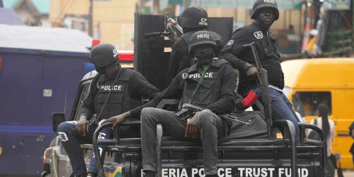 Nigeria Police Force on patrol