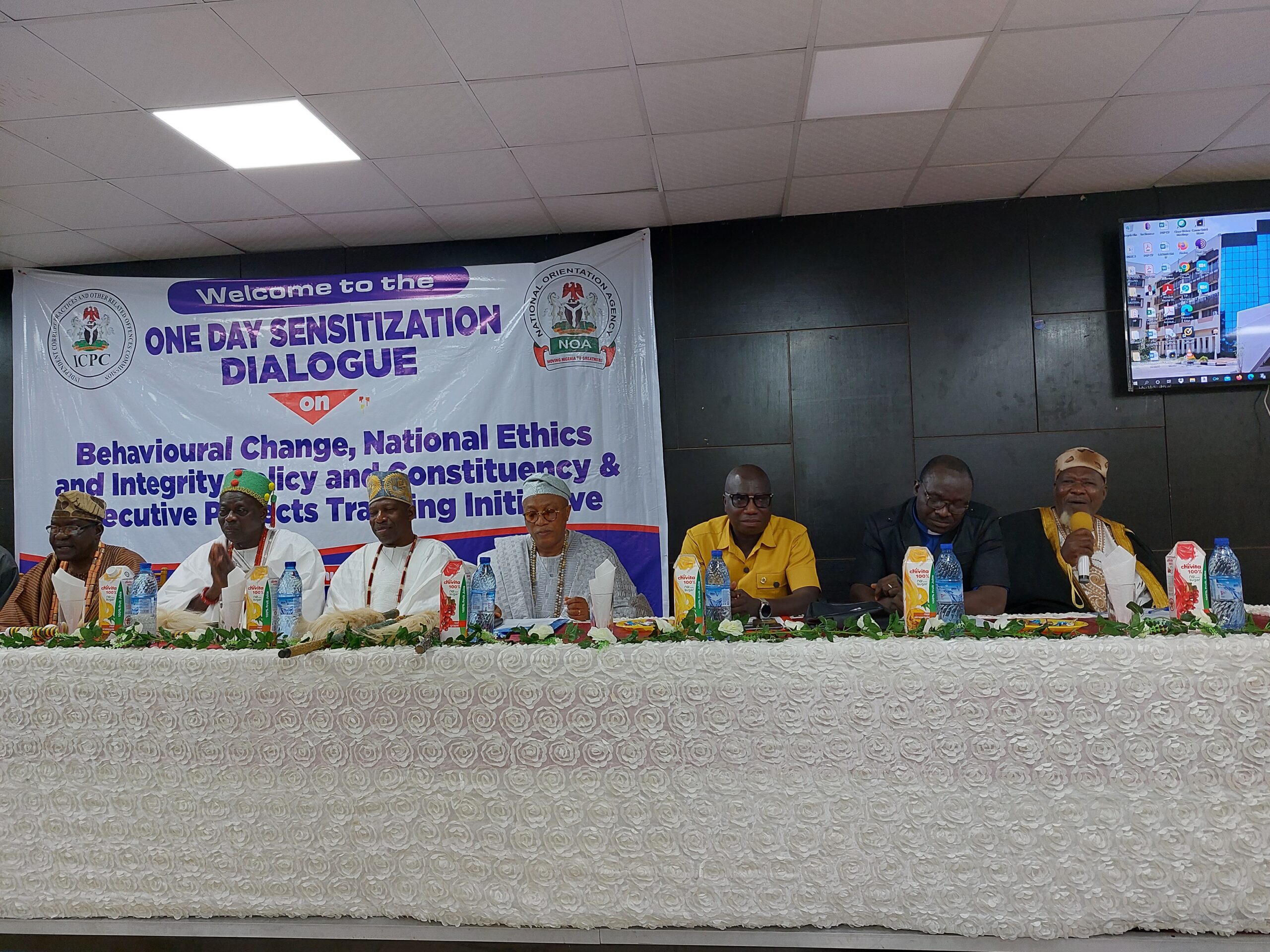 Crosssection of participants at the ICPC one-day sensitization programme for traditional rulers and religious leaders