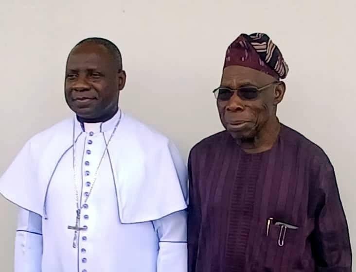 Daniel Okoh, CAN National President with former President Olusegun Obasanjo