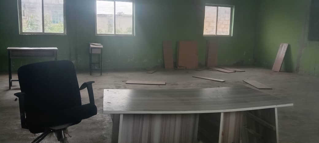 The robbers emptied a classroom