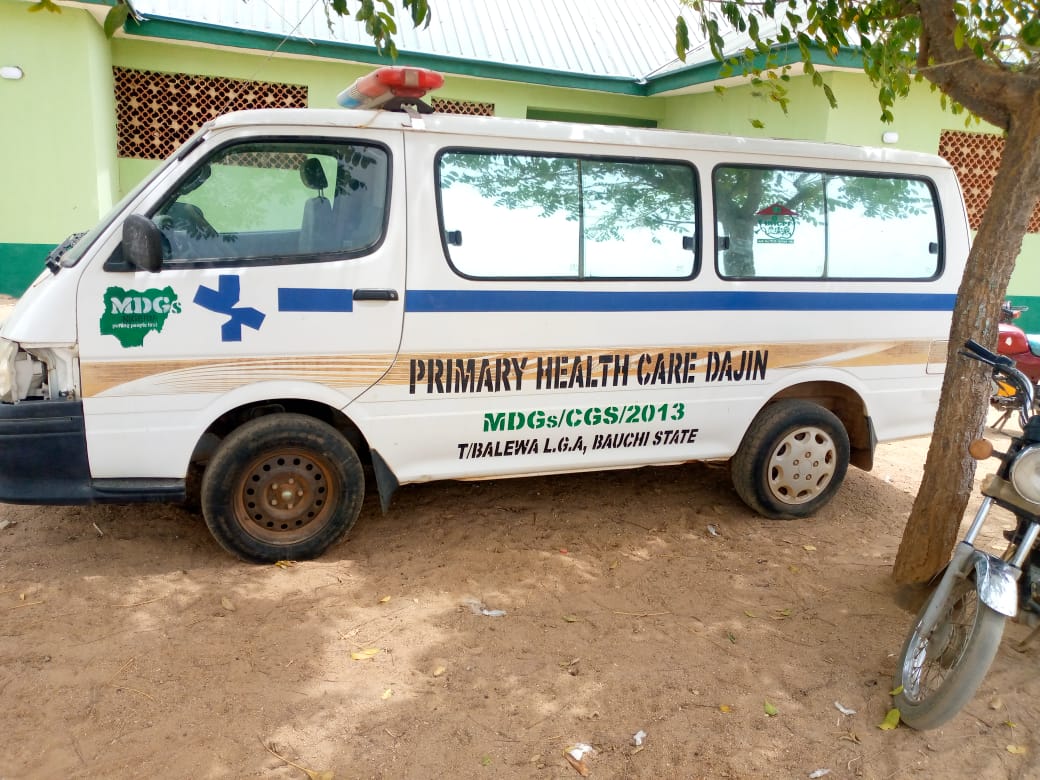 Hospital Ambulance at Dajin PHC, Bauchi. [Kabir Yusuf/ Premium Times]