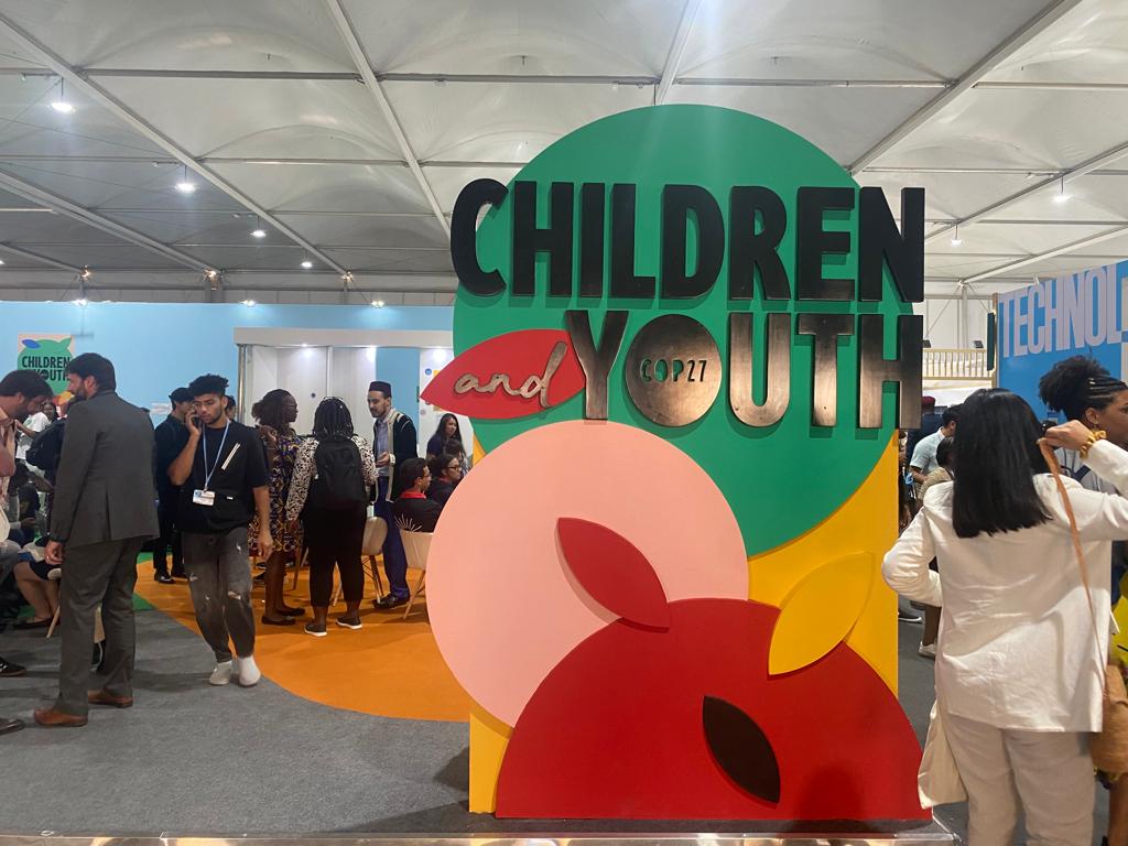 Newly launched Children and Youth Pavilion at COP27, Egypt