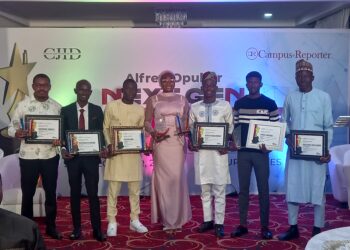 Some of the recipients of Alfred Opubor Next Gen Awards