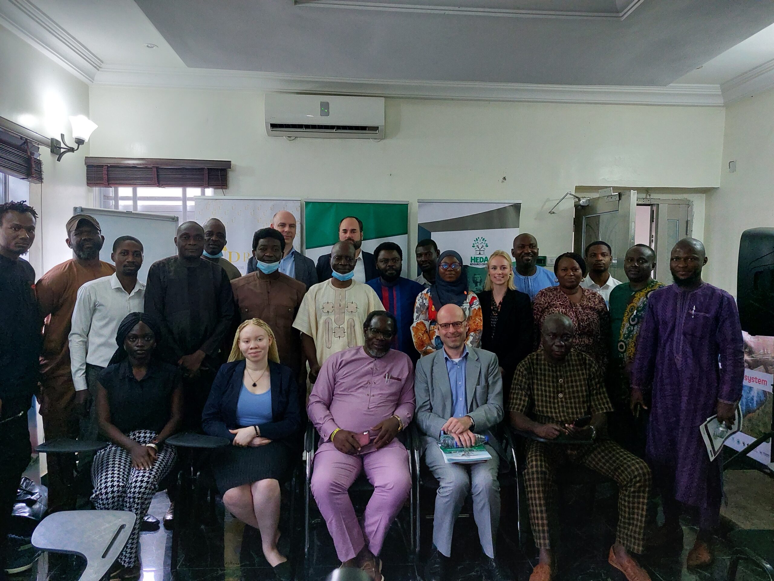 Cross section of stakeholders and the delegation from the Dutch Ministry of Foreign Affairs at the interactive session organised by HEDA Resource Centre