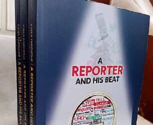 Front cover of new book by Yinka Fabowale, "A Reporter and His Beat"