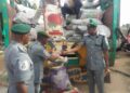Nigeria Customs with seized items