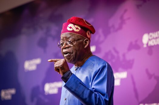 APC Presidential Candidate Bola Tinubu at Chatham House (Photo Credit: Tinubu's Facebook)