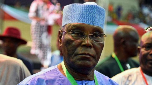 FILE PHOTO: Atiku Abubakar, PDP presidential candidate