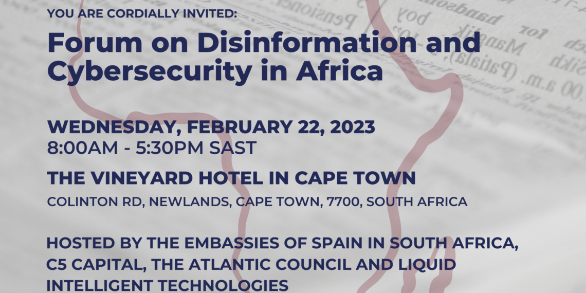 Disinformation Conference Cape Town 22nd Feb '23