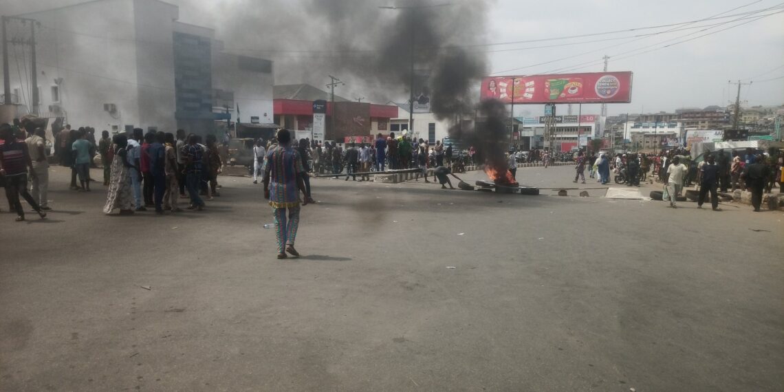 Scene of protest in Oyo State