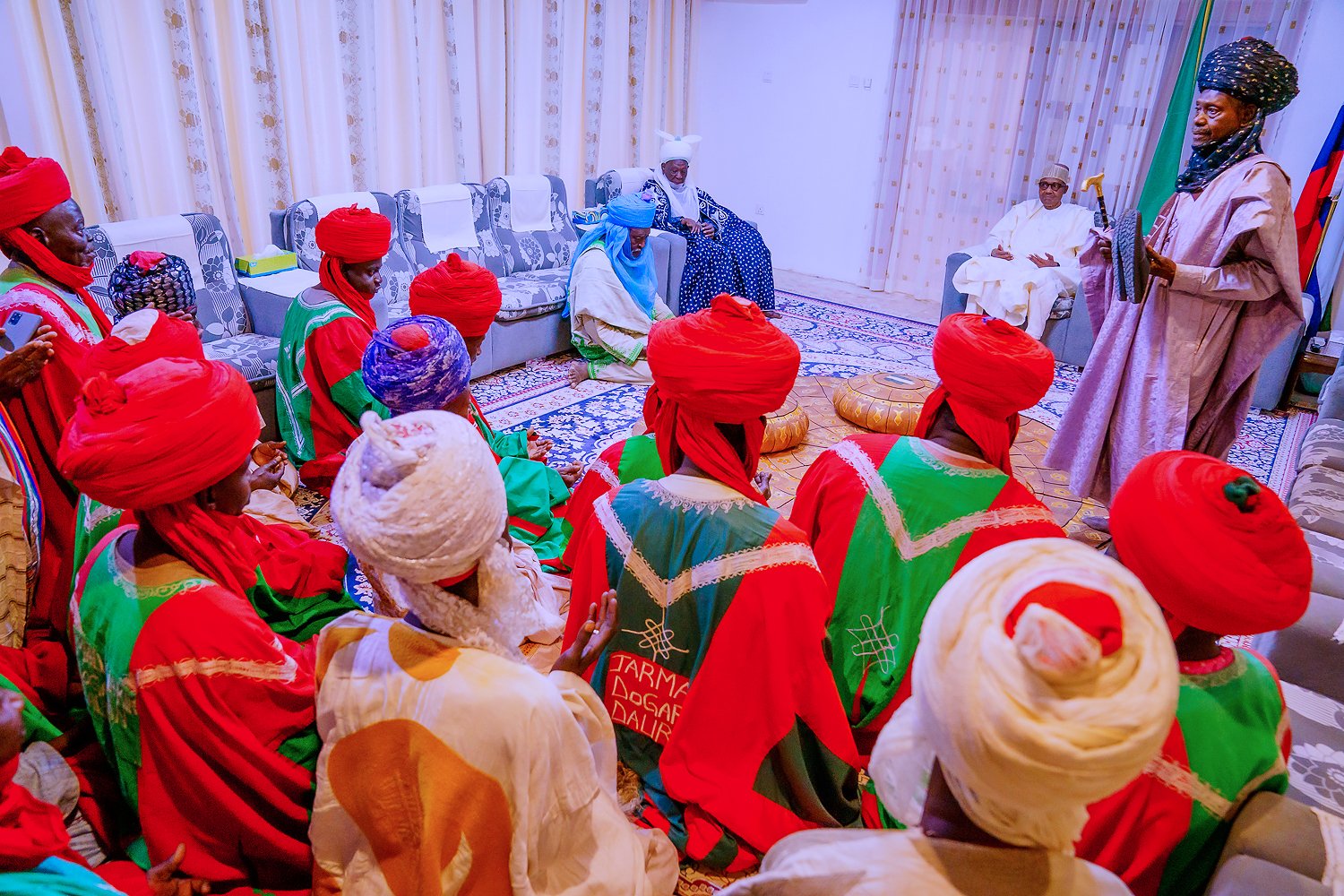 President Muhammadu Buhari has arrived in Daura, his hometown, for Saturday's presidential and National Assembly elections.