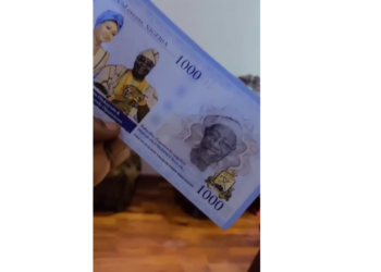 Spray Naira notes, N1000 token