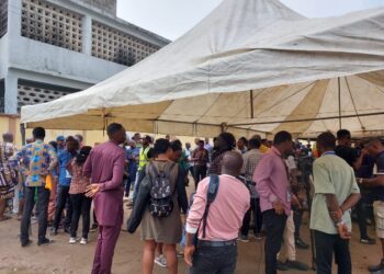 A polling unit in Lagos